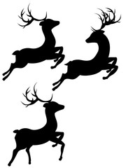 Cartoon Deer Silhouette