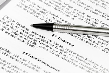 Mietvertragsklausel Tierhaltung