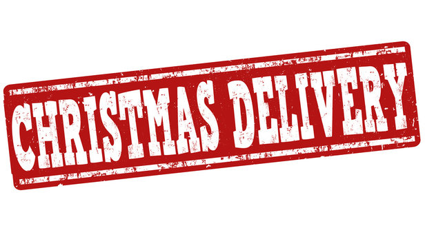 Christmas delivery stamp