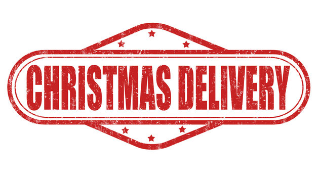 Christmas delivery stamp