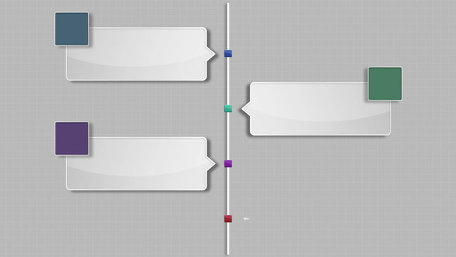 Four square intro title box chart,powerpoint presentation template.(included alpha)