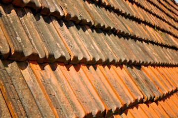 old roof in italy