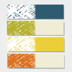Fototapeta premium Grunge banner template. Vector illustration
