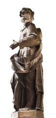 Fototapeta na wymiar vintage sculpture monk