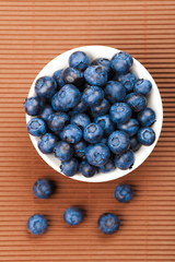 Fresh blueberries in bowl