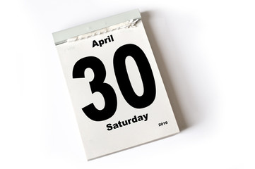 30. April 2016