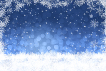 Schneelandschaft Hintergrund mit Textfreiraum