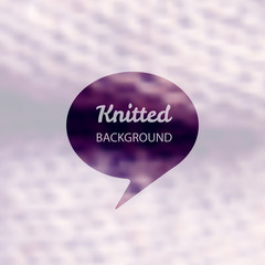Vector knitted background