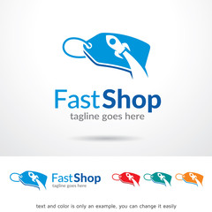 Fast Shop Logo Template Design Vector