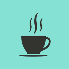 Coffee  - vector icon.