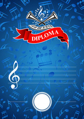 Vertical musical diploma