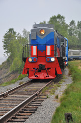 Obraz premium train on the tracks