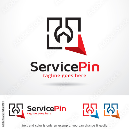 service-point-logo-template-design-vector-stockfotos-und-lizenzfreie