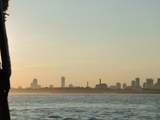 Skyline Boston vom Boot