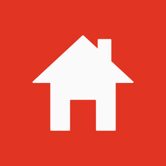 Fototapeta na wymiar The home icon. House symbol. Flat