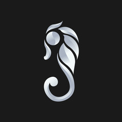 seahorse logo vector
