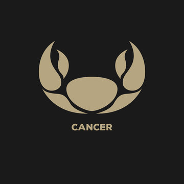 Naklejki cancer horoscope logo vector
