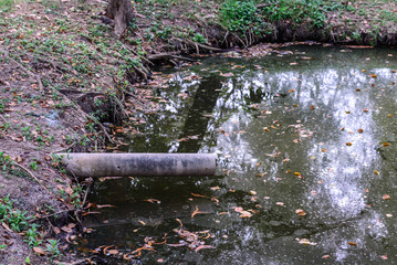 Cement waterspout for waste water out from factory.