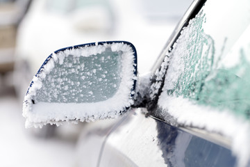 Iced car  window