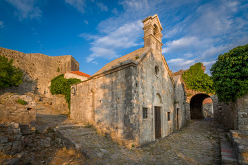 Old chapel of St Jovan at Bar fortress, Montenegro