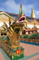 Obraz premium Sculpture at the Thai temple Wat Chayamangkalaram