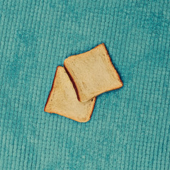 Couple toasting. Hipster Breakfast. minimal style