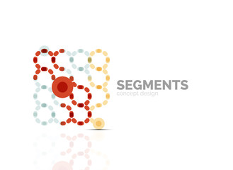 Vector outline minimal abstract geometric logo