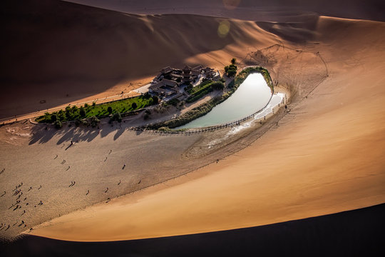Crescent Lake, Dunhuang City, Gansu, China