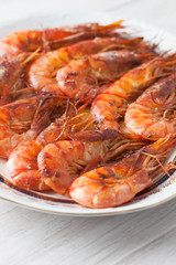 Baked prawn dish