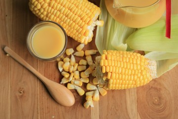 corn milk with fresh