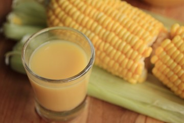 corn milk with fresh