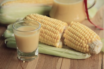 corn milk with fresh