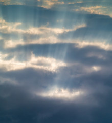 rays of Sun through the clouds