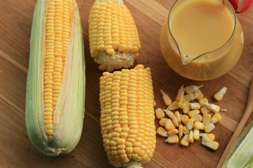corn milk with fresh
