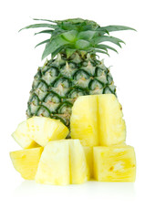 pineapple slice on isolated