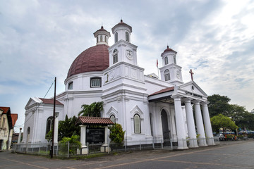 Fototapeta na wymiar Dome Church Blenduk. Built in 1753, the oldest church in the province