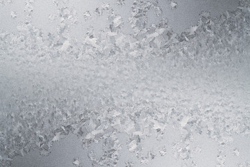 Frosty pattern on glass