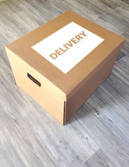 delivery cardboard box