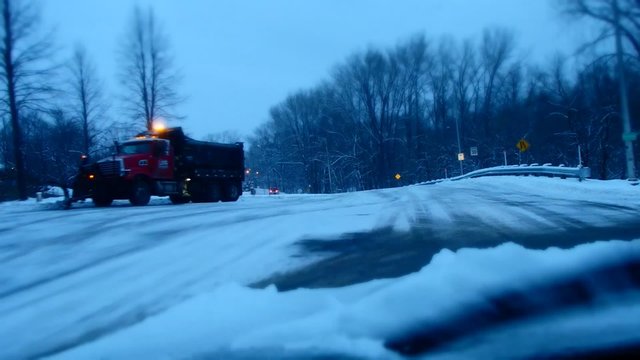 route en hiver