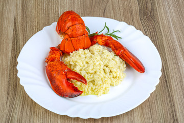 Risotto with lobster