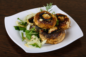 Baked champignons