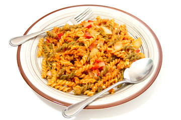 Macaroni on a plate