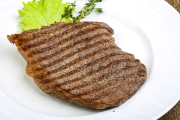 Grilled beef steak