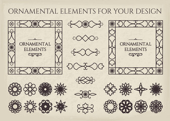 Calligraphic design elements