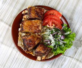 Lamb ribs bbq