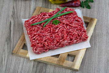 Minced beef meat