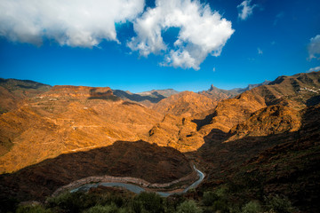 Fototapeta na wymiar Mountains on western part of Gran Canaria island