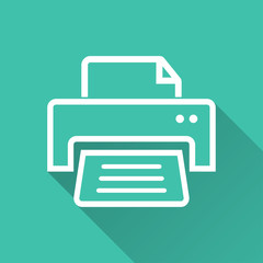 Printer - vector icon.