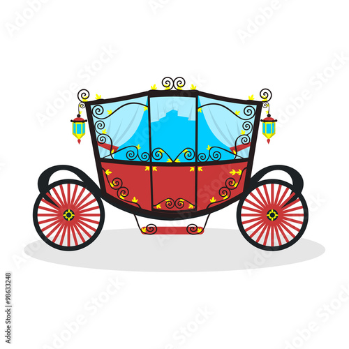 "flat carriage in vector format" Stock image and royalty-free vector