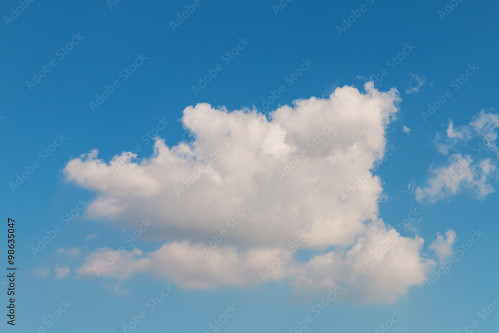 Wall mural closeup of the white cloud on the blue sky 2